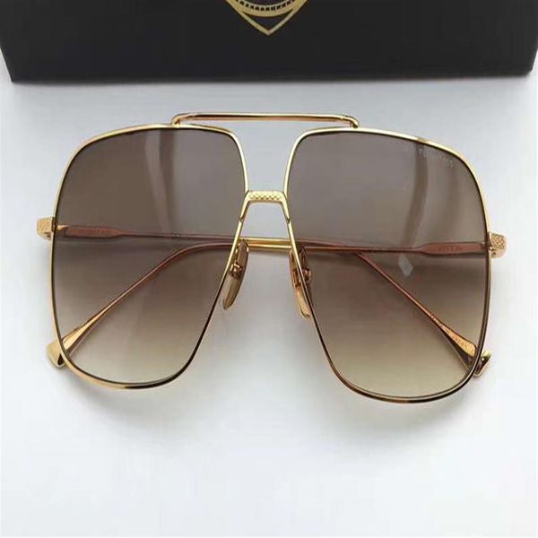 

cool square pilot sunglasses for men gold brown gradient sunglasses driving glasses eyewear new with box2696, White;black