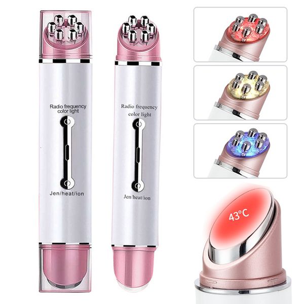 

eye massager led p on therapy high vibration massage instrument ems heating skin beauty lifting anti wrinkle face 230823