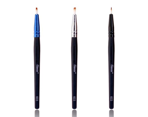 

1pcs fashion makeup brushes for lip eyeliner portable soft synthetic hair wood handle women make up brush tool with protective cov8938517