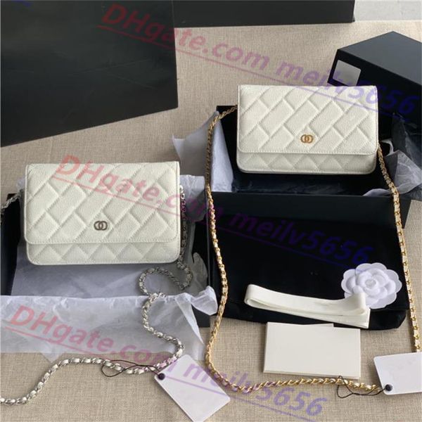 

famous brand bags shoulder bags handbag plaid purse double letter solid buckle sheepskin caviar pattern women's luxury co318e