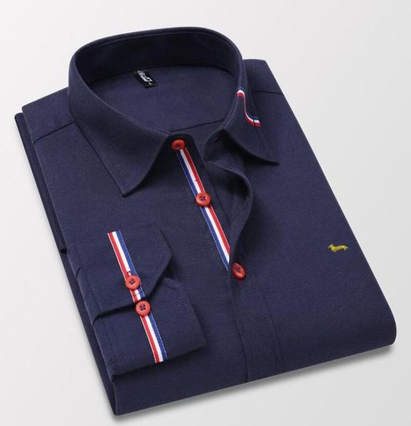 

men039s casual shirts autumn men jeans 100cotton embroidery long sleeve harmont shirt fashion slim fit blaine shirtsmen039s8859251, White;black