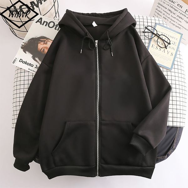 

men's hoodies sweatshirts spring autumn men zip up jackets hip hop streetwear sweatshirts y2k hooded women long sleeve casual coats loo, Black