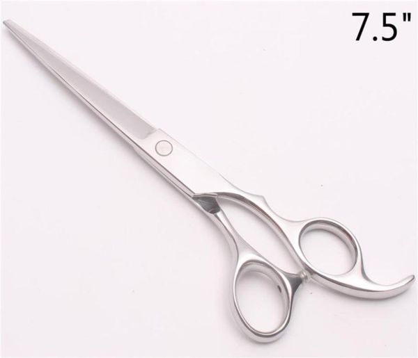 

c1006 7 5inch japan 440c customized logo silver professional human hair scissors barber s hairdressing shears cutting or thin244x4010881
