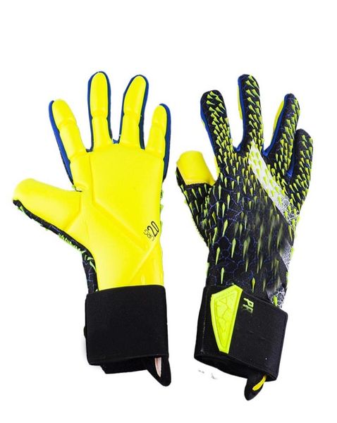 

2021 professional soocer goalkeeper gloves black goalie football gloves luvas de goleiro man training latex gloves4416520