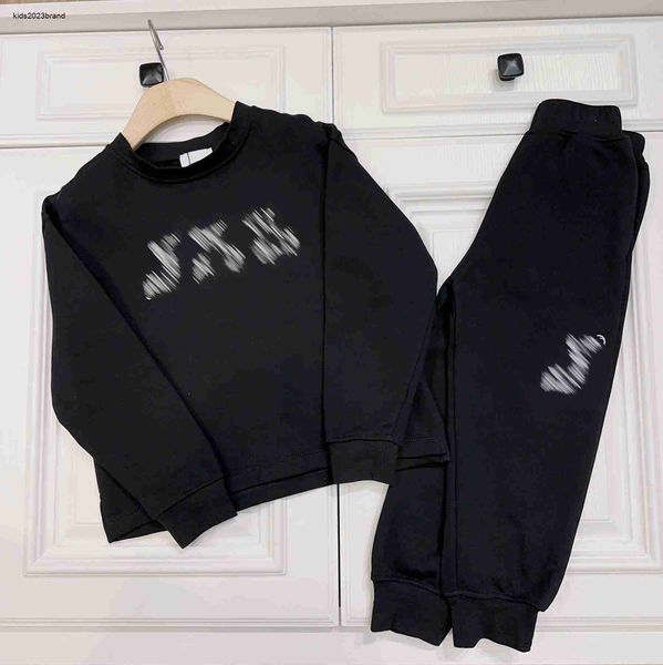

designer baby autumn sets kids tracksuits size 90-160 cm 2pcs line doll bear pattern printed round neck sweater and sweatpants aug21, White