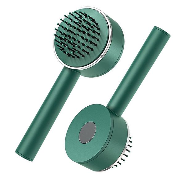 

hair brushes 3d air cushion massager brush anti static self cleaning easy clean retractable bristle detangler 230823, Silver