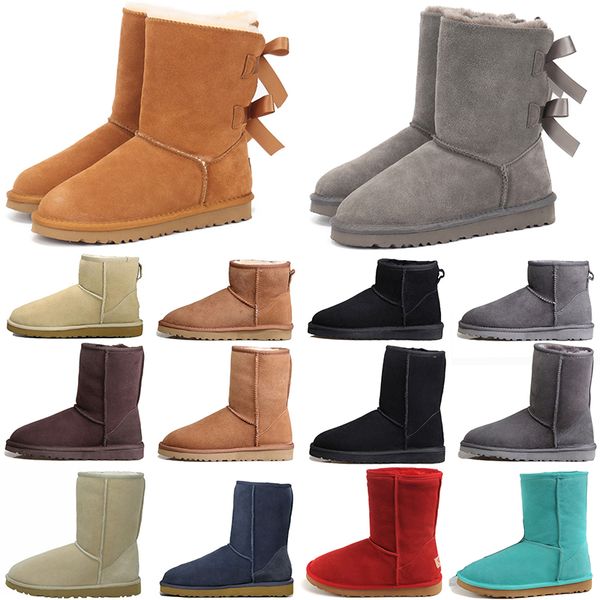 

2023 ugges ultra min platform boots women tazz tasman suede slippers womens snow boot winter warm wool shoes bootes fur sheepskin ankel boot, Black