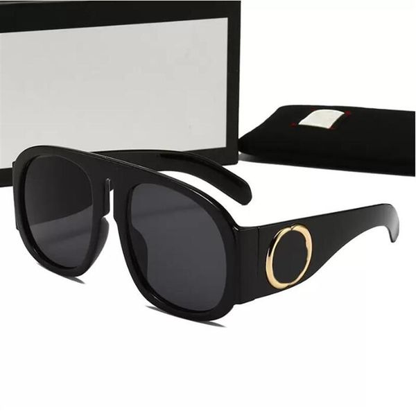 

luxury sunglasses designer letter womens mens goggle senior eyewear for women eyeglasses frame vintage metal sun glasses with box187e, White;black