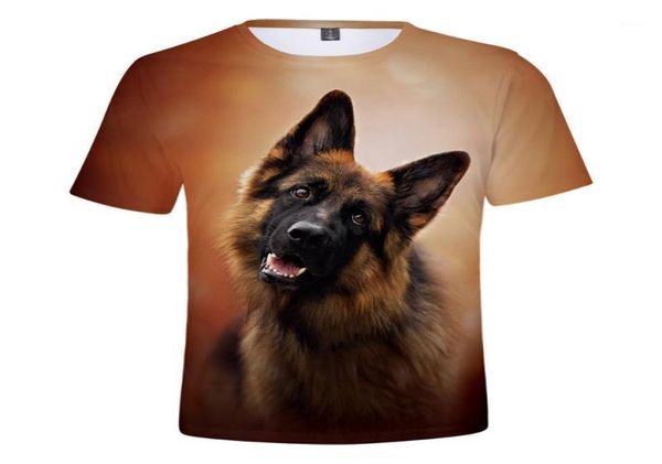 

men039s tshirts 2022 fashion polyester harajuku clothing print dog cute german shepherd men t shirt7800164, White;black