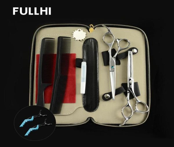 

6 in hair scissors of hairdressers for hair salons hairstyle hairdressing cutting thinning scissors haircuts case razor shears8251008