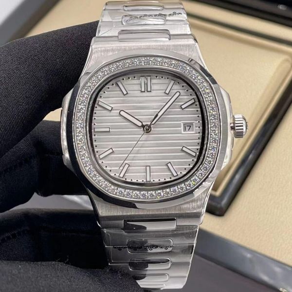 

Top-grade Brand Men's Watches Luxury Pateks Quartz Movement Watche Automatic Date Wrist-watch Man Lady Wristwatches Bracelet Stainless Steel Strap A, Split
