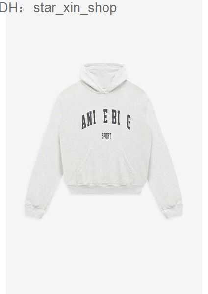 

anines bing hoodie women desginer fashion cotton classic letter print wash water stir fry color snowflake loose sweatshirt hoodies 5 7lat, Black