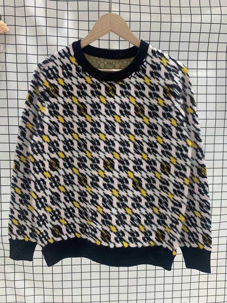 

sweater deisgner sweater womens fashion classic pattern printed jacquard long sleeve pullover autumn and winter knitted sweatshirt women ju, White;black