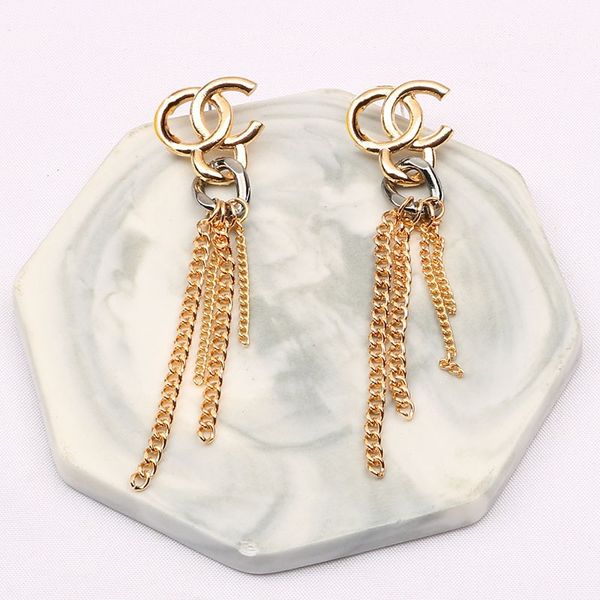 

8165 selling 18k gilded 925 silver luxury brand designer letter stud geometry famous female circular crystal diamond pearl earrings wedding, Golden;silver