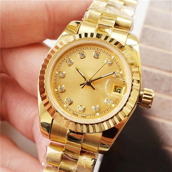 

28mm 36mm 41mm 2813 fashion 18k mens president diamond watch women automatic movement sapphire dseigner mechanical wristwatches251y, Slivery;brown