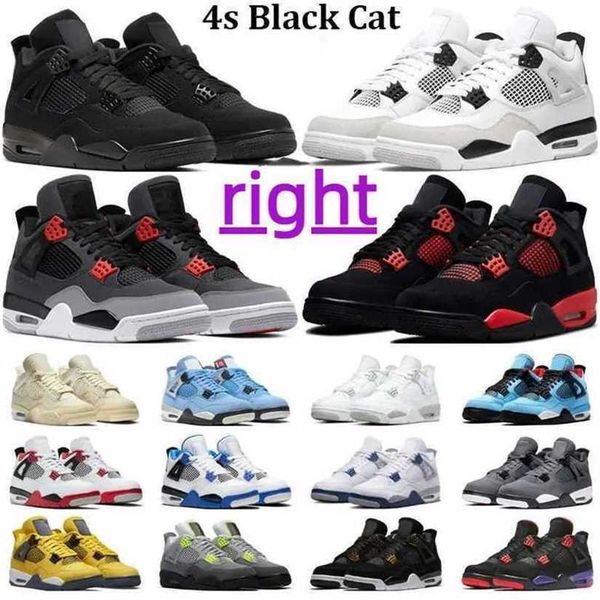 

jumpman 4 4s mens outdoor shoes military black cat canvas red thunder university blue thunder pink cactus jack men women trainers sports sne