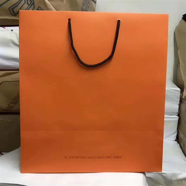 

2023 whole luxury paper bags brand shopping bags gift bag sizes 29cm 32cm 43cm hadled shopping bag299b, Black