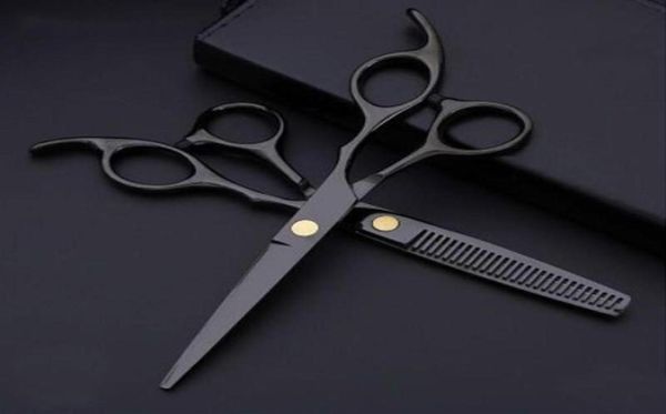 

costway professional 440 steel 6 inch black hair scissors set cutting barber salon haircut thinning shears hairdressing scissors286108279