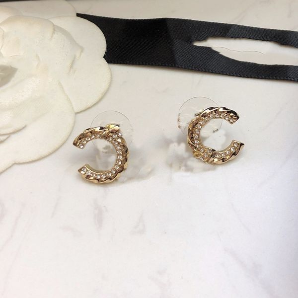 

designer ccity earrings luxury stud women charm retro jewelry earring fashion accessories gifts 872, Golden
