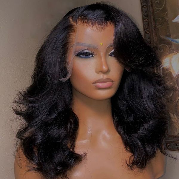 

body wave bob wig 13x4 transparent lace frontal wig brazilian human hair wigs virgin remy hair 5x5 lace closure wig 180% density, Black