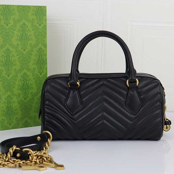 

luxurys designers women black shoulder bag boston handbag large ladies crossbody bags fashion clutch purse marmont totes