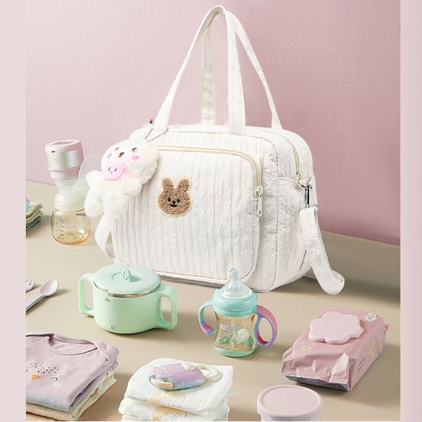 

diaper bags baby organizer maternity bag portable cute cartoon multifunction large capacity nylon mom travel tote with pendant 230823