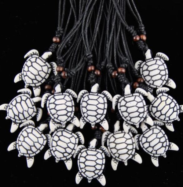 

jewelry whole 12pcslot imitation yak bone carved hawaiian surfing sea turtles charms pendants necklaces lucky gifts tt021337906, Silver