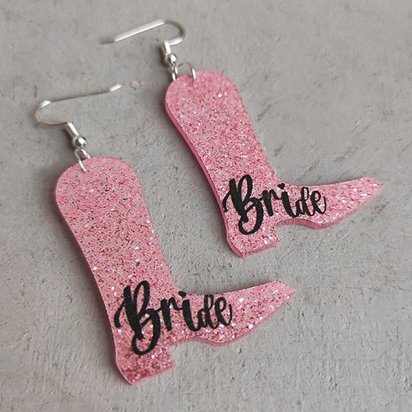 

beautiful fashion earrings wedding zircon shining boots earrings, Silver