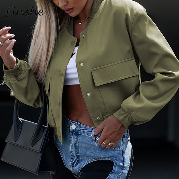 

women s jackets autumn women casual short jacket fashion long sleeve solid coats for vintage button outerwears 230822, Black;brown