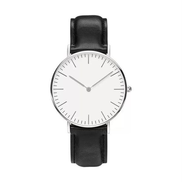 

designer mens watch dw women fashion watches daniel039s black dial leather strap clock 40mm 36mm montres homme92789262998, Slivery;brown