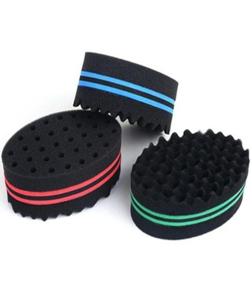 

small wave porous hairdressing sponge brush tools oval threelayer eva doublesided with holes take a bath curly hair care highde3653701