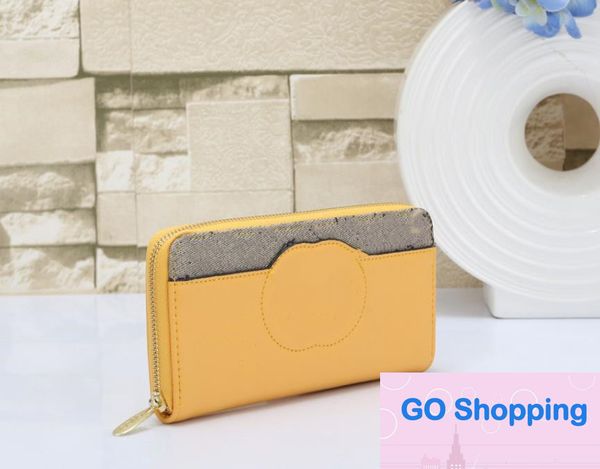 

soft leather long zip wallet leather wallets business casual clutch, Red;black