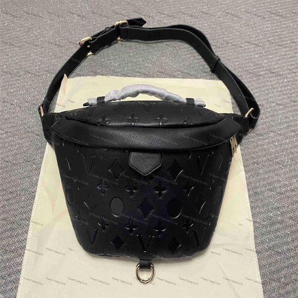 

bumbag cross body waist bags temperament bumbags fanny pack bum embossing flowers soft leather designers bags serial number da256a