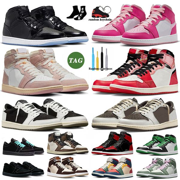 

travis scot. 1 1s olive low basketball shoes mens black phantom reverse mocha high next chapter washed pink lucky green space jam mid dutch