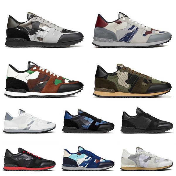 

designer mens vt camouflage rockrunner camo casual shoes platform flat mesh classic black white sneakers vintage trainers rubber sole size 3