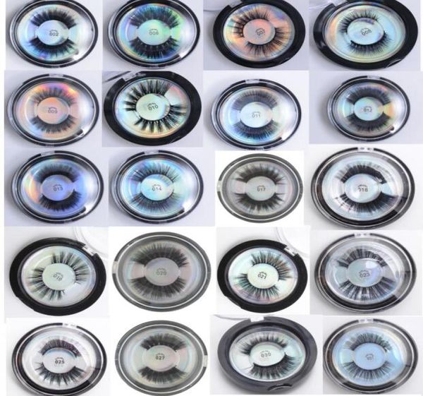 

28 styles quality mink lashes 3d silk protein mink false eyelashes long lasting lashes natural mink eyelashes round box packaging6117156