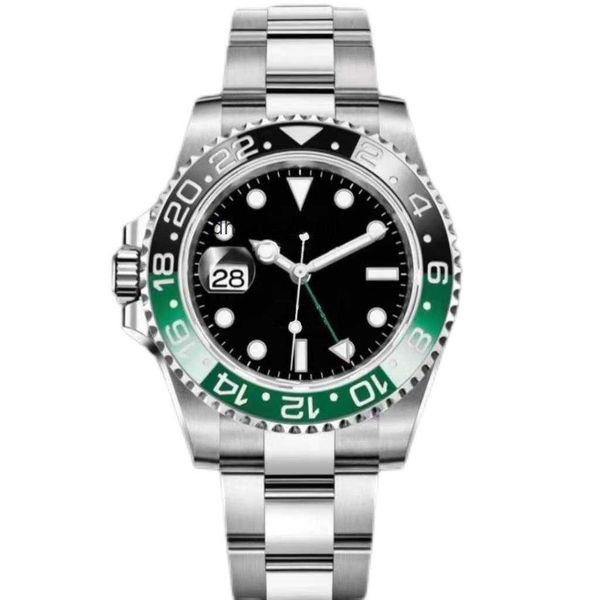 

mens automatic mechanical ceramics watches 41mm full stainless steel swim wristwatches sapphire luminous watch montre de luxe classic, Slivery;golden