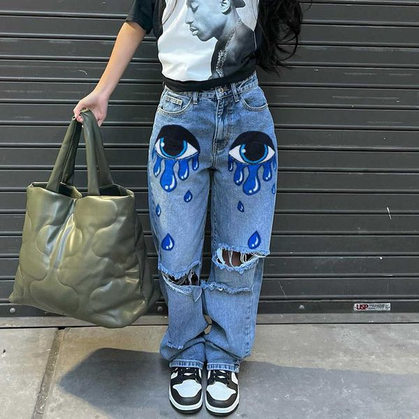 

women's jeans ruched denim blue high wait stacked pants autumn 2023 y2k women clothing streetwear jeans fashion skinny pockets trousers