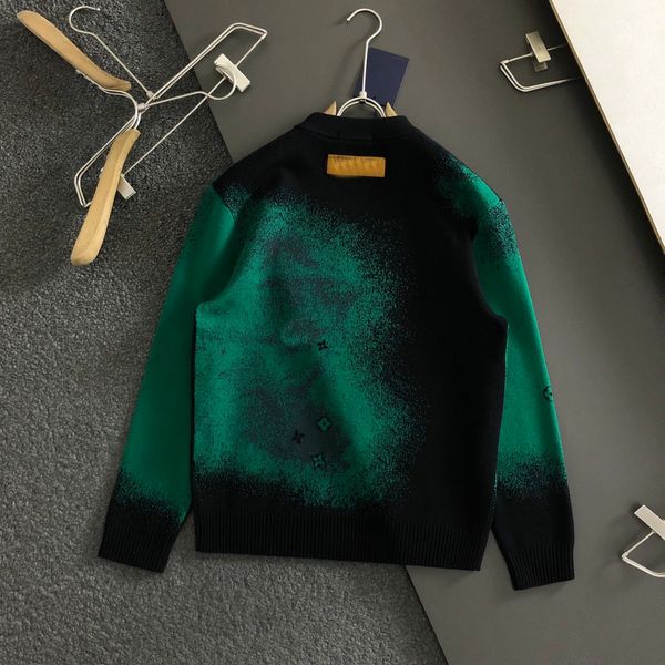 

premium knit sweater with gradual letter pattern luxurious wool sweater fashionable unquestionable quality on-body effect available in sizes