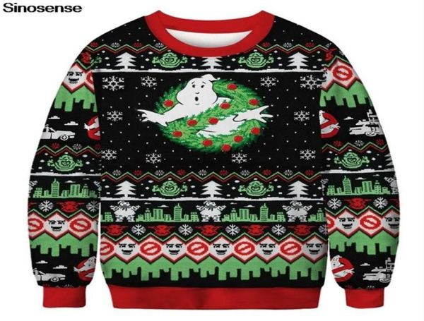 

new funny ugly christmas sweater men women 3d novelty holiday xmas pullover sweatshirt plus size sweaters jumpers s3xl 201011758613, White;black
