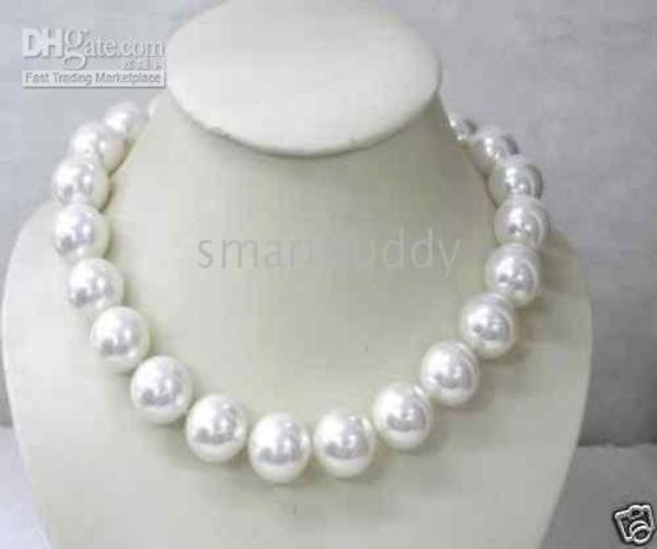 

noblest 16mm south sea shell white pearls necklace 1803903908564708, Silver