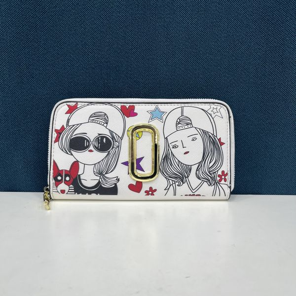 

luxury marc wallets women's mens designer wallet card holder purses christmas gift woman coin card gold brand logo leather branded hold, Red;black