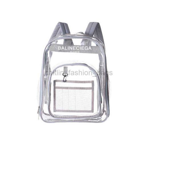 

2023 sell backpack superior transparent backpack printable waterproof bag creative travel new clear individual jelly bags caitlin_fashion_ba