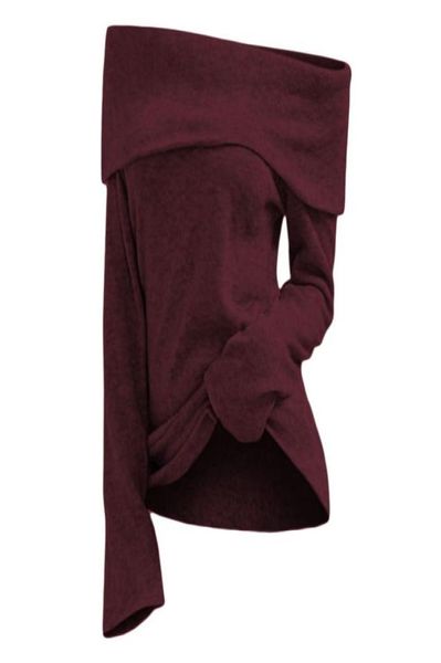 

rosegal off the shoulder foldover knitwear neutral solid color knit casual chic fashion women039s styling sweaters s2xl si6875536, White;black