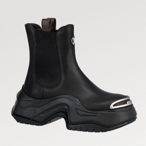 

women boot designer platform ankle boot since luxury fashion brand size 35-40, Black