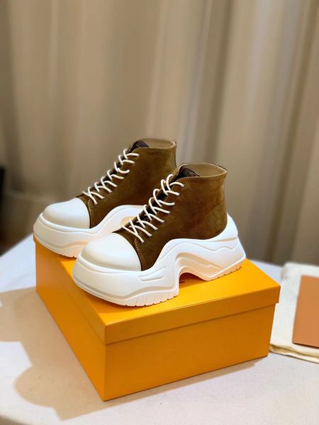 

luxury designer ruby flat low ankle boots women laureate platform desert leather winter martin shoes trim zipper rubber sole sneakers with o, Black