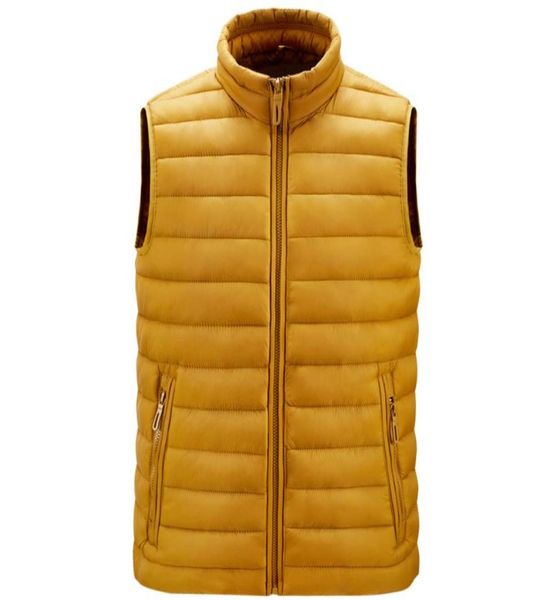 

mens jacket sleeveless vest winter fashion casual slim coats brand clothing cottonpadded men waistcoat big size 20211485700, Black;white