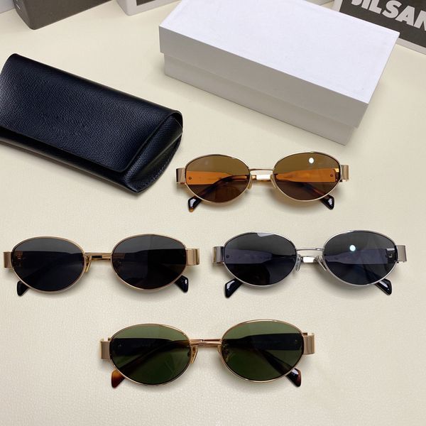 

fashion designer sunglasses minimalist oval frame design everyday yet stylish size: 54 18-140 men's and women's outdoor sunglasses, White;black
