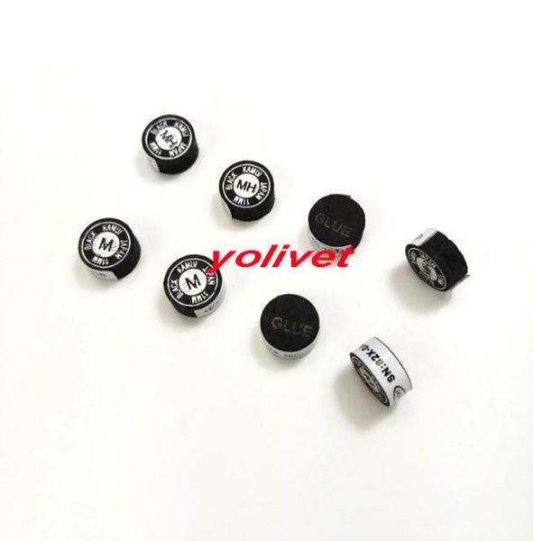 

10pcs 11mm taiwan kamui pool snooker cue tips black 6layers imported leather cue tips in mmh optional cue stick acce3156828