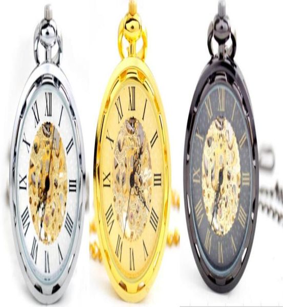 

whole men perspective window tungsten steel hollow mechanical watches mechanical pocket watch3997441, Slivery;golden